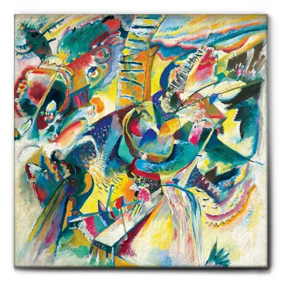 Zdjęcie produktu dla Giallobus - Improvisation klamm - Vassily Kandinsky - 100D x 100S cm - Obraz - Standaard frame canvas