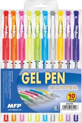 Image de Stylos gel MFP 10 couleurs GC1068-10 glitter