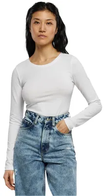 Obrázok produktu pre Dámske body Urban Classics Ladies Stretch Jersey Longsleeve Body white - XL
