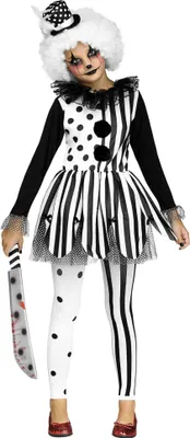 Produktbild von Pantomime Clown - Karneval Faschingskostüm Kinder Kindergröße: 152-164