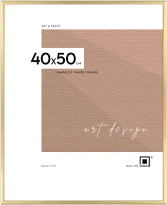 Produktbild von LUCA® Aluminium Frames, Bilderrahmen, Farbe Gold, 40x50cm