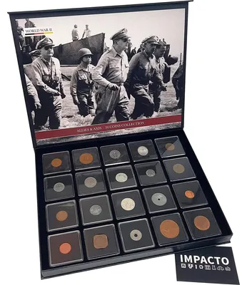 20 Münzen Zweiter Weltkrieg 1939–1945 – Echtheitszertifikat