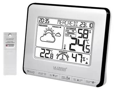Immagine prodotto di Stazione meteo bianco/grigio La crosse technology WS6818WHI-BLA