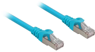 Produktbild von Patchkabel RJ45 Cat.6a SFTP (blau, 25 cm, LSOH (Halogenfrei))