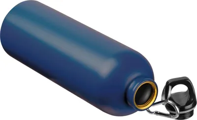 Produktbild von Edelstahl Trinkflasche / mit Karabiner / 750ml / Farbe dunkelblau