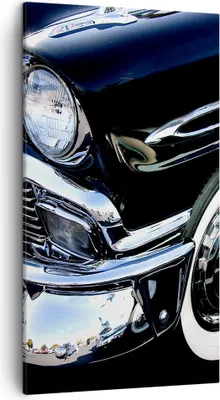 Produktbild von Bild auf Leinwand - Leinwandbild - Auto Chrom Kuba - 45x80cm - Wand Bild - Wanddeko - Wandbilder - Leinwanddruck - Bilder - Kunstdruck - Wanddekoration - Leinwand bilder - Wandkunst - PA45x80-1451