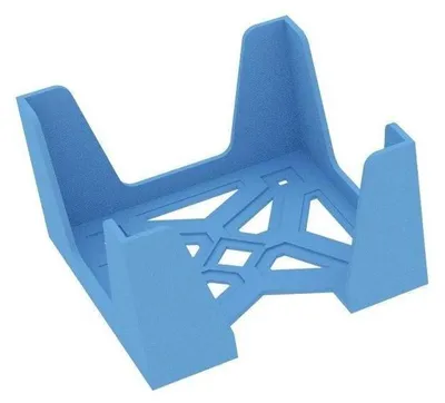 Produktbild von Kartenhalter für 80x80mm Spielkarten, 1 Fach, himmelblau, 3D-gedruckt