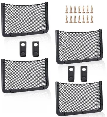 Immagine prodotto di Organizer elastico in rete per auto, nero, 42x21 cm, multifunzionale