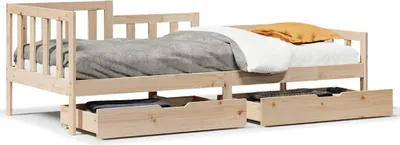 Immagine prodotto di vidaXL Letto da giorno con cassetti 90x190 cm in legno di pino massiccio