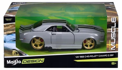 Produktbild von Maisto Chevrolet Camaro Z/28 1968 Modellauto 1:24 Grau
