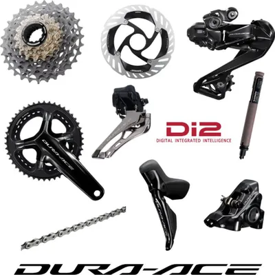 Zdjęcie produktu dla Kompletny zestaw SHIMANO DURA-ACE – 12-rzędowy, 170 mm, 50x34