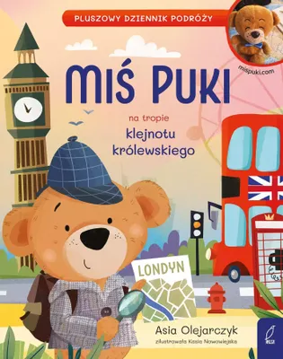 Imagen del producto de Pluszowy miś Puki podróżnik na tropie klejnotu królewskiego