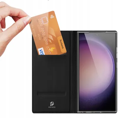 Produktbild von Dux Ducis Skin Pro Case Für Samsung S24 Ultra Mit Klappe - Schwarz