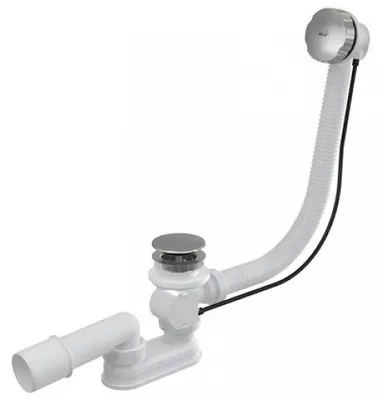 Immagine prodotto di Sifone per vasca da bagno Alcadrain (Alcaplast) automatico, in metallo A55KM-80