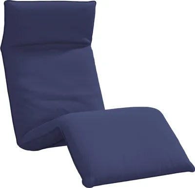 Image de Transat pliant bleu marine 175 x 54 x 8,5 cm tissu Oxford