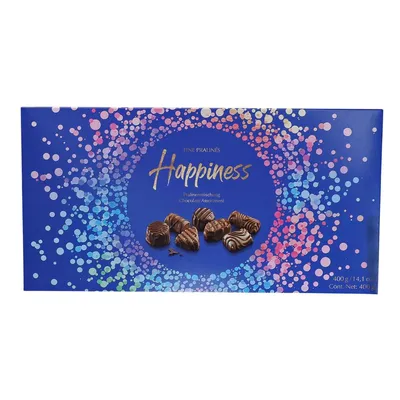 Produktbild Fine Pralines Happiness Geschenkverpackung Pralinenmischung 400g
