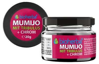 Obrázek produktu pro Mumio extrakt Shilajit s tribulusem - 20 g - Bioherba