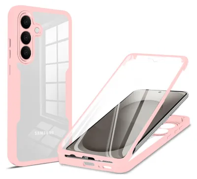Produktbild von 360° Grad Hülle für Samsung Galaxy S26 vollschutz mit Integriertem Displayschutz Rosa