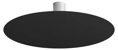 Obrázok produktu pre Moderné stropné svietidlo Disk Metal Black 7 svetiel Gx53