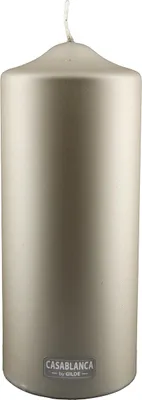 Produktbild von GILDE Stumpenkerze,champagnerfarben,metallic