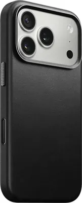 Image de Nomad Traditional cuir coque iPhone 17 Pro – Compatible avec MagSafe – Anneau de caméra en aluminium surélevé – Cuir développé avec la tannerie danoise Ecco - Noir