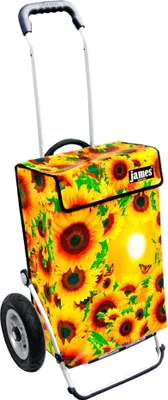 Produktbild von James Einkaufstrolley - MIRASOL - stabiler Einkaufswagen mit individuellem Design - einfarbig: gelb in Ausführung: Royal-Luftraeder