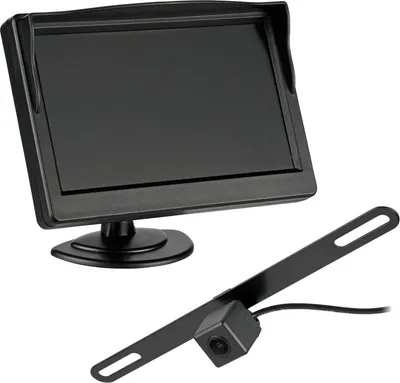 Produktbild von CARMATRIX Digitales HD Funk Rückfahrsystem 5" Monitor Nummernschild 170° Distanzlinien