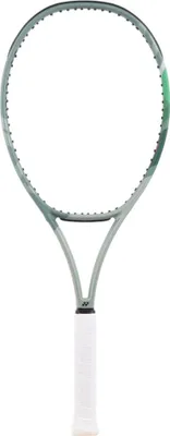 A tennis racket against a white background.