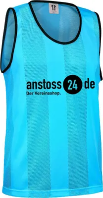 Produktbild von ELF Sports Leibchen mit Druck "anstoss24.de" M-L Türkis