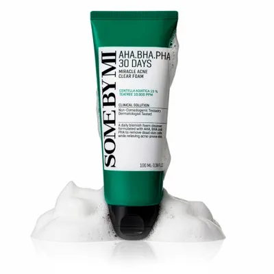 Immagine prodotto di SOMEBYMI Detergente viso per acne, peeling schiumogeno, schiuma purificante per l'acne