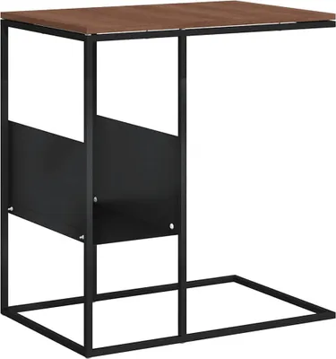 Produktbild von vidaXL Beistelltisch Schwarz 55x36x59,5 cm Holzwerkstoff