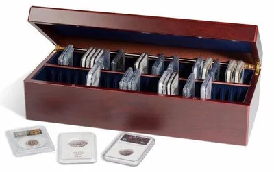 Produktbild von Münzkassette für 50 e Münzkapseln (Slabs)