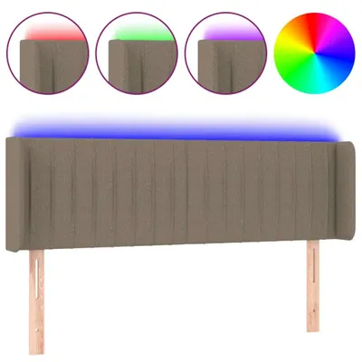 Produktbild von vidaXL LED Kopfteil Taupe 147x16x78/88 cm Stoff