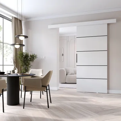 Obrázek produktu pro Posuvné dveře BARRET 10 - 86 cm, bílé