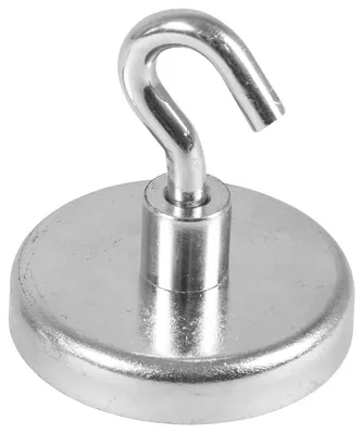 Image de EICHNER 9218-04247 EICHNER Magnethaken silber, Metall Ø 4,7 x 1,9 cm, 5 St.