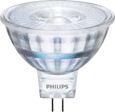 A single LED light bulb on a white background.