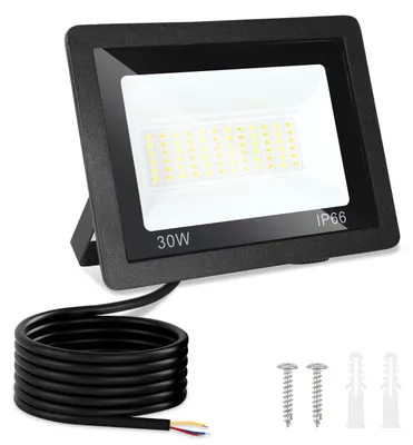 Produktbild von Peviasot LED Strahler Außen 30W, IP66 LED Fluter mit 3 Farbtemperaturen, 3000K/4000K/6500K, 1er Set