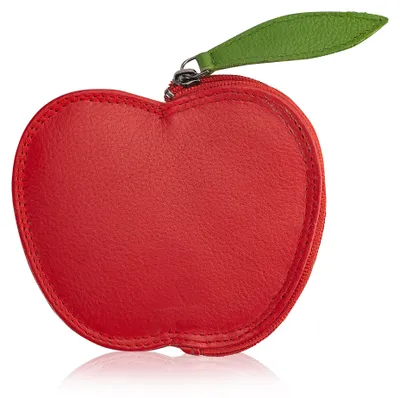Produktbild von Josephine Osthoff Geldbörse Damen Apfel Portemonnaie klein KleinGeldbörse Münzbörse Geldbeutel Kinder echt Leder RFID-Schutz (901)