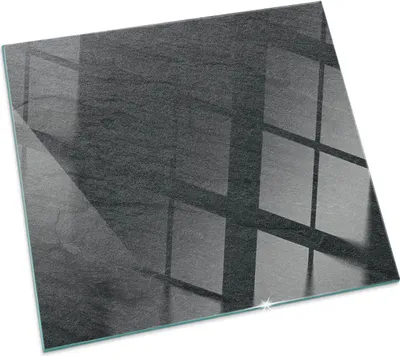 Produktbild von Textur einer Steinoberfläche – Glasbodenplatte für – Kaminofen – Kaminplatte Glas – Schutzglas – Funkenschutzplatte –Glasbodenplatte Feuerfeste – Hitzeschutzplatte – Bodenschutz aus Glas – 60x60 cm