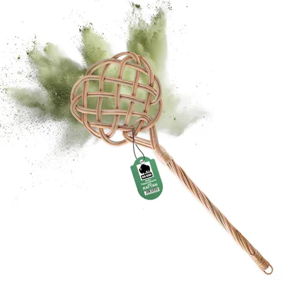 Produktbild von BigDean Teppichklopfer handgefertigt aus Rattan – stabil & robust