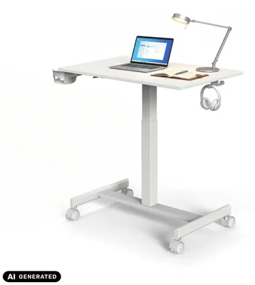 Obrázok produktu pre Stolík na písanie, stojací pracovný stôl, nastaviteľná výška, stojací pult, stolík na notebook, pre domáce a kancelárske použitie, výška 71,0 – 110,0 cm