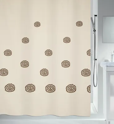 Produktbild von Duschvorhang spirella Tribal beige 180 x 200 cm