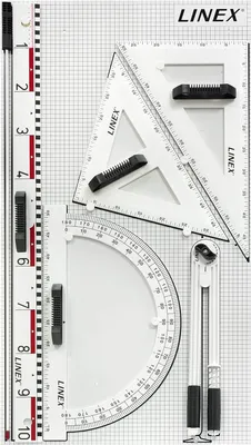 Produktbild von LINEX Magnetischer Tafelsatz 6teilig Zeichengeräte