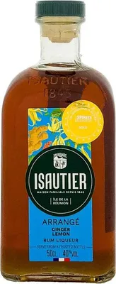 Produktbild von Isautier Arrange Ginger Lemon Rum-Likör 500ml 40% Vol.
