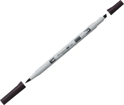 Produktbild von Dual-Fasermaler ABT Pro Keilspitze/Pinselspitze Alkoholbasis dark plum Packung mit 3 Stück
