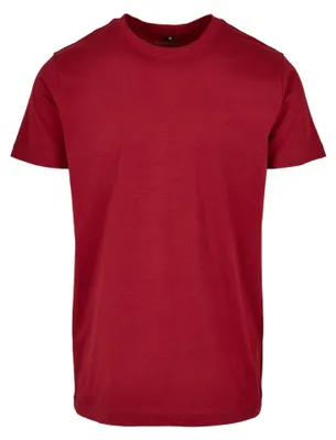Image de Build Your Brand - T-shirt « Basic » à col rond pour homme LT5704 (XS) (bordeaux)