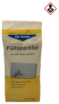 Produktbild von Füllspachtel für Wände und Decken im Innenbereich, hochfüllend und ergiebig, 1,5 kg