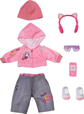 Obrázek produktu pro BABY born Cool Girl Outfit 43cm, Kostým pro panenky, 3 rok/roky
