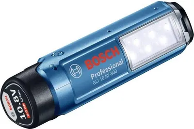 Produktbild von Bosch Professional GLI 12V-300 Akku-Lampe, 6 LEDs, 300 Lumen, Bis zu 9h Leuchtdauer, 06014A1000