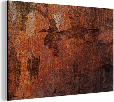 Obrázok produktu pre Nástenná dekorácia Kovový kovový obraz Wall Art 150x100cm Retro - hrdza - železo Muchowow Hliníkové obrazy